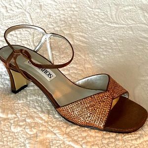 Caparros copper sparkly heels. Excellent condition.